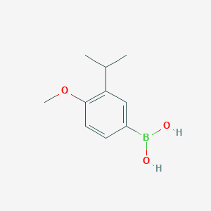 molecular formula C10H15BO3 B3121636 4-Methoxy-3-(1-methylethyl)phenylboronic acid CAS No. 290348-01-5