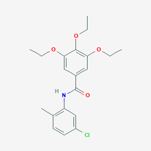 molecular formula C20H24ClNO4 B312166 N-(5-chloro-2-methylphenyl)-3,4,5-triethoxybenzamide 