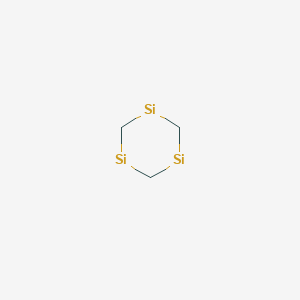 molecular formula C3H6Si3 B3121665 1,3,5-Trisilacyclohexane CAS No. 291-27-0
