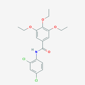 molecular formula C19H21Cl2NO4 B312167 N-(2,4-dichlorophenyl)-3,4,5-triethoxybenzamide 