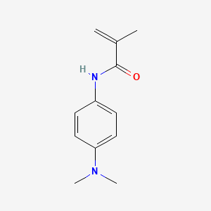 molecular formula C12H16N2O B3121686 N-[4-(dimethylamino)phenyl]-2-methylacrylamide CAS No. 2918-68-5