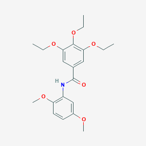 molecular formula C21H27NO6 B312169 N-(2,5-dimethoxyphenyl)-3,4,5-triethoxybenzamide 