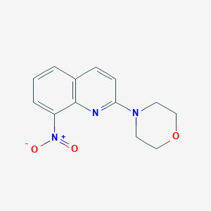 molecular formula C13H13N3O3 B3121693 2-Morpholin-4-yl-8-nitroquinoline CAS No. 292053-56-6