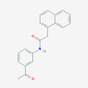 molecular formula C20H17NO2 B312170 N-(3-acetylphenyl)-2-(1-naphthyl)acetamide 