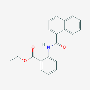 molecular formula C20H17NO3 B312171 Ethyl 2-(1-naphthoylamino)benzoate 