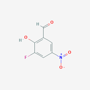 molecular formula C7H4FNO4 B3121729 3-Fluoro-2-hydroxy-5-nitrobenzaldehyde CAS No. 2923-99-1