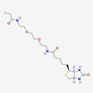 molecular formula C18H31IN4O5S B3121766 Biotin-PEG2-C2-iodoacetamide CAS No. 292843-75-5