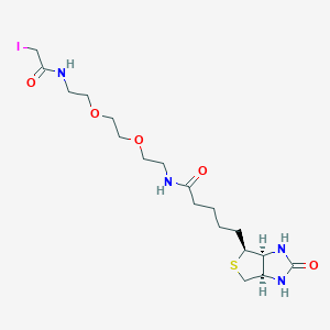 molecular formula C18H31IN4O5S B3121766 生物素-PEG2-C2-碘乙酰胺 CAS No. 292843-75-5