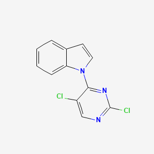 molecular formula C12H7Cl2N3 B3121777 1-(2,5-二氯嘧啶-4-基)-1H-吲哚 CAS No. 293292-36-1