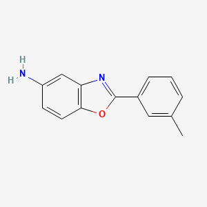 molecular formula C14H12N2O B3121786 2-(3-甲基苯基)-1,3-苯并恶唑-5-胺 CAS No. 293738-20-2