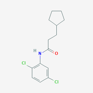 molecular formula C14H17Cl2NO B312179 3-cyclopentyl-N-(2,5-dichlorophenyl)propanamide 