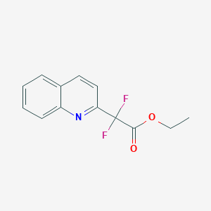 molecular formula C13H11F2NO2 B3121806 Ethyl 2,2-difluoro-2-quinolin-2-ylacetate CAS No. 294181-97-8