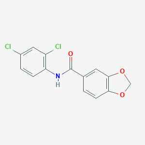 molecular formula C14H9Cl2NO3 B312181 N-(2,4-dichlorophenyl)-1,3-benzodioxole-5-carboxamide 