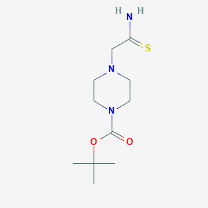 molecular formula C11H21N3O2S B3121818 Tert-butyl 4-(carbamothioylmethyl)piperazine-1-carboxylate CAS No. 294622-55-2