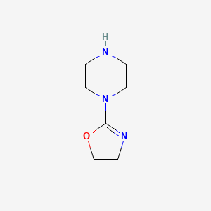 molecular formula C7H13N3O B3121837 2-(哌嗪-1-基)-4,5-二氢恶唑 CAS No. 295341-61-6