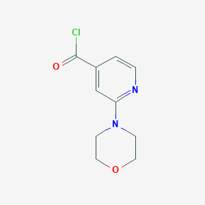 molecular formula C10H11ClN2O2 B3121853 2-Morpholinopyridine-4-carbonyl chloride CAS No. 295349-76-7