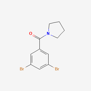 molecular formula C11H11Br2NO B3121913 (3,5-二溴苯基)(吡咯烷-1-基)甲酮 CAS No. 296893-17-9