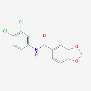 molecular formula C14H9Cl2NO3 B312192 N-(3,4-dichlorophenyl)-1,3-benzodioxole-5-carboxamide 