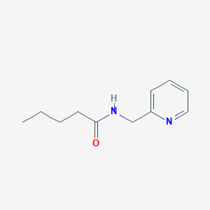 molecular formula C11H16N2O B312194 N-(pyridin-2-ylmethyl)pentanamide 