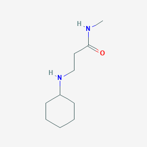 molecular formula C10H20N2O B3121959 3-(Cyclohexylamino)-N-methylpropanamide CAS No. 297734-22-6
