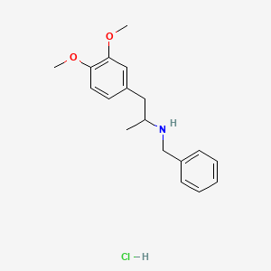 3,4-dimethoxy-alpha-methyl-N-(phenylmethyl)-benzeneethanamine, monohydrochloride