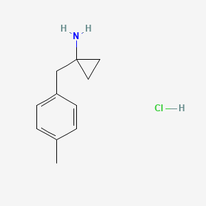 molecular formula C11H16ClN B3121972 1-(4-甲基苄基)环丙胺盐酸盐 CAS No. 29813-00-1