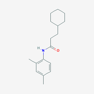 molecular formula C17H25NO B312199 3-cyclohexyl-N-(2,4-dimethylphenyl)propanamide 