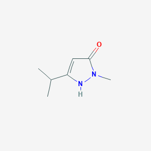 molecular formula C7H12N2O B3122041 1-methyl-3-(propan-2-yl)-1H-pyrazol-5-ol CAS No. 29939-24-0