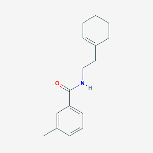 molecular formula C16H21NO B312205 N-[2-(1-cyclohexen-1-yl)ethyl]-3-methylbenzamide 