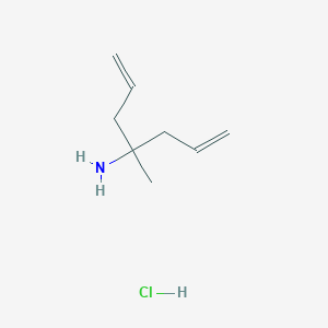 molecular formula C8H16ClN B3122055 1-烯丙基-1-甲基-丁-3-烯胺盐酸盐 CAS No. 299435-71-5
