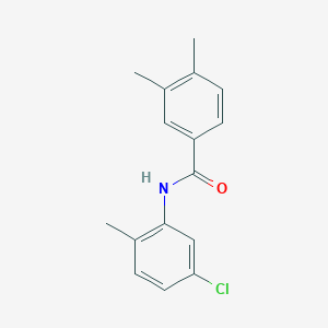 molecular formula C16H16ClNO B312209 N-(5-chloro-2-methylphenyl)-3,4-dimethylbenzamide 