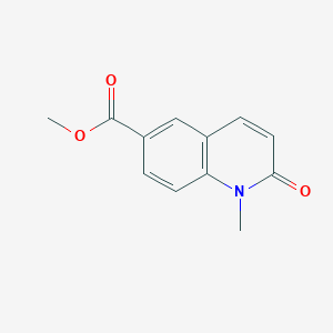 molecular formula C12H11NO3 B3122091 Methyl 1-methyl-2-oxo-1,2-dihydroquinoline-6-carboxylate CAS No. 299924-97-3