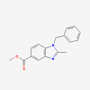 molecular formula C17H16N2O2 B3122092 1-苄基-2-甲基-1,3-苯并二唑-5-羧酸甲酯 CAS No. 299927-11-0