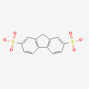 molecular formula C13H8O6S2-2 B3122107 disodium 9H-fluorene-2,7-disulfonate CAS No. 299935-34-5