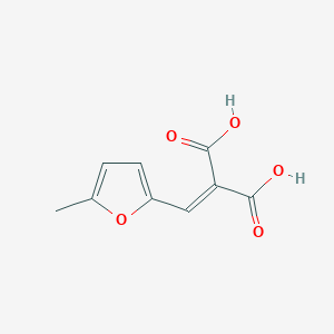 molecular formula C9H8O5 B3122111 2-[(5-Methylfuran-2-yl)methylidene]propanedioic acid CAS No. 30005-95-9