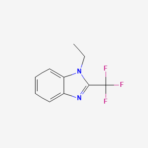 molecular formula C10H9F3N2 B3122133 1-乙基-2-(三氟甲基)苯并咪唑 CAS No. 30049-07-1