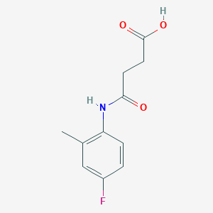 molecular formula C11H12FNO3 B3122156 3-[(4-Fluoro-2-methylphenyl)carbamoyl]propanoic acid CAS No. 300664-44-2