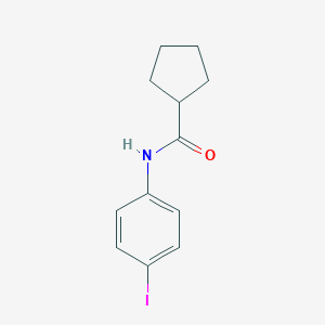 molecular formula C12H14INO B312216 N-(4-iodophenyl)cyclopentanecarboxamide 