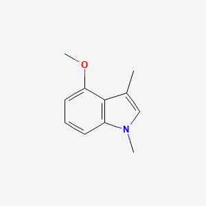 molecular formula C11H13NO B3122160 4-Methoxy-1,3-dimethylindole CAS No. 300679-77-0