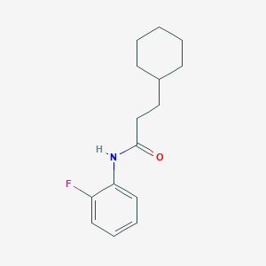 3-cyclohexyl-N-(2-fluorophenyl)propanamide