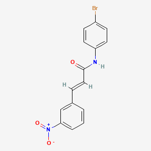 molecular formula C15H11BrN2O3 B3122190 (2E)-N-(4-溴苯基)-3-(3-硝基苯基)丙-2-烯酰胺 CAS No. 300822-12-2