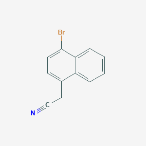 molecular formula C12H8BrN B3122220 2-(4-Bromonaphthalen-1-yl)acetonitrile CAS No. 30098-50-1