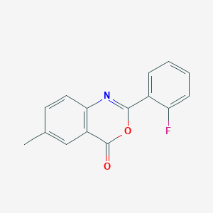 molecular formula C15H10FNO2 B3122230 2-(2-fluorophenyl)-6-methyl-4H-3,1-benzoxazin-4-one CAS No. 301193-57-7