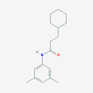 molecular formula C17H25NO B312224 3-cyclohexyl-N-(3,5-dimethylphenyl)propanamide 