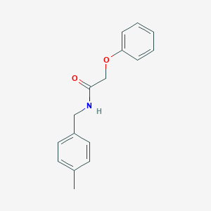 molecular formula C16H17NO2 B312225 N-(4-methylbenzyl)-2-phenoxyacetamide 