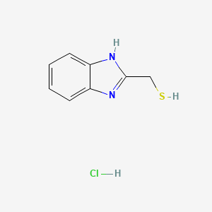 molecular formula C8H9ClN2S B3122265 1H-Benzimidazol-2-ylmethanethiol hydrochloride CAS No. 3020-65-3