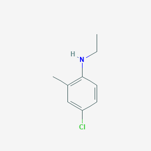 molecular formula C9H12ClN B3122272 (4-Chloro-2-methylphenyl)ethylamine CAS No. 30279-13-1