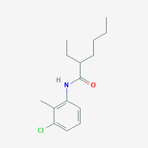 molecular formula C15H22ClNO B312228 N-(3-chloro-2-methylphenyl)-2-ethylhexanamide 