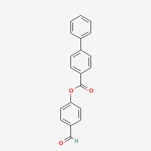 molecular formula C20H14O3 B3122307 4-Formylphenyl [1,1'-biphenyl]-4-carboxylate CAS No. 303058-49-3