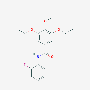 3,4,5-triethoxy-N-(2-fluorophenyl)benzamide